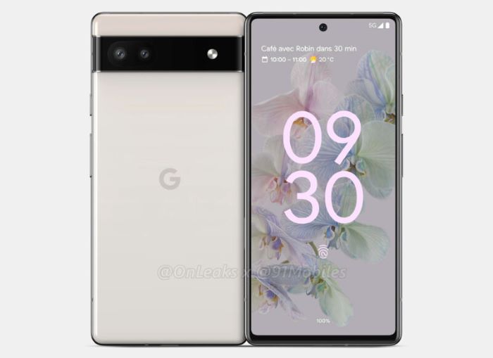 Render shows how the Google Pixel 6a will slot into Google's Pixel 6 and Pixel 6 Pro