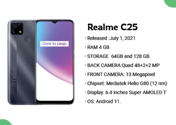 Realme C25 Specification